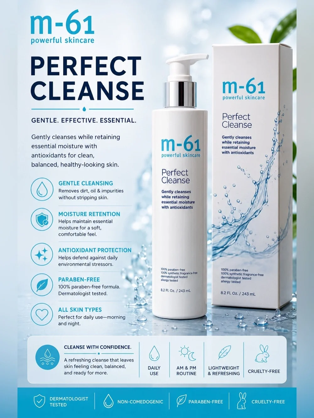 M-61 Perfect Cleanse Gentle Facial Cleanser